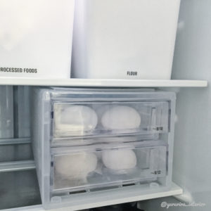 冷蔵庫収納　モノトーン