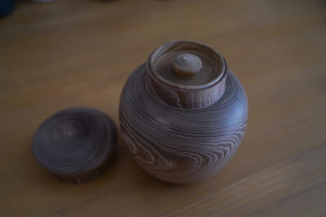 茶筒　木製